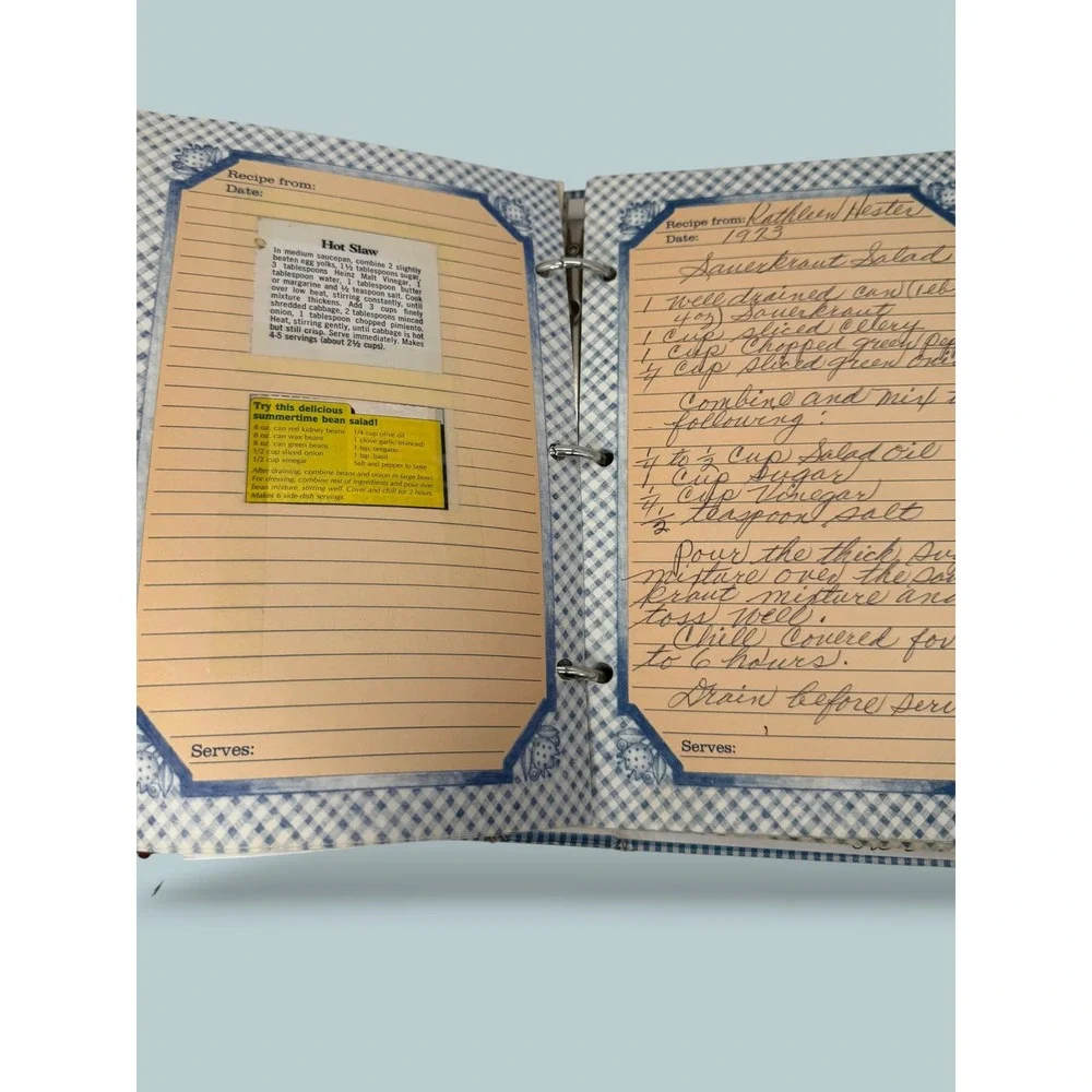 Vintage Keepsake Recipe Collection Cookbook Full of Handwritten Recipes
